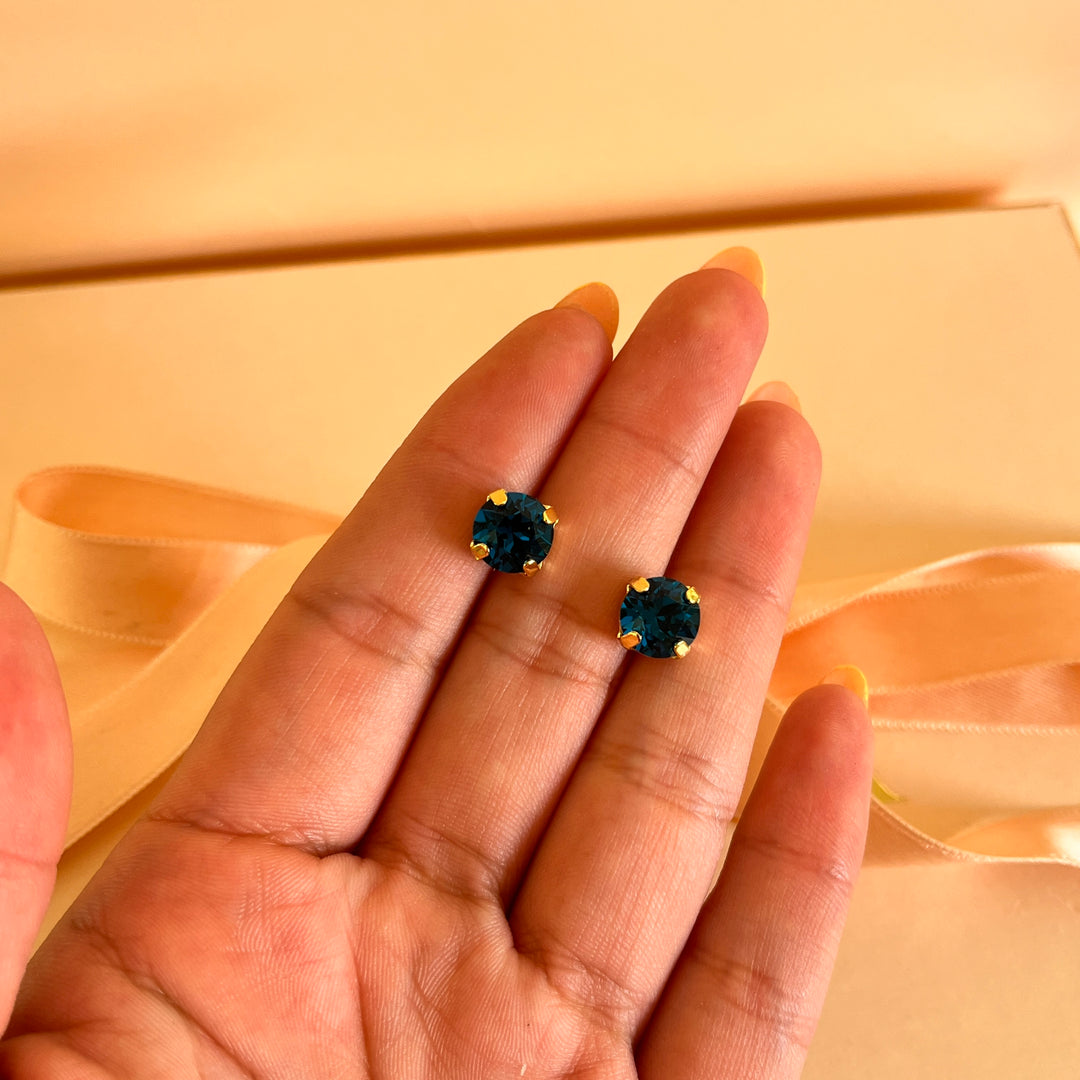 Verdemar preciosa crystals studs