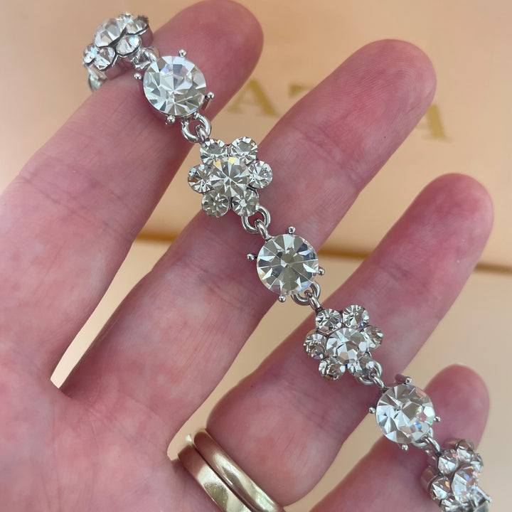 Silver Swarovski Crystals bracelet
