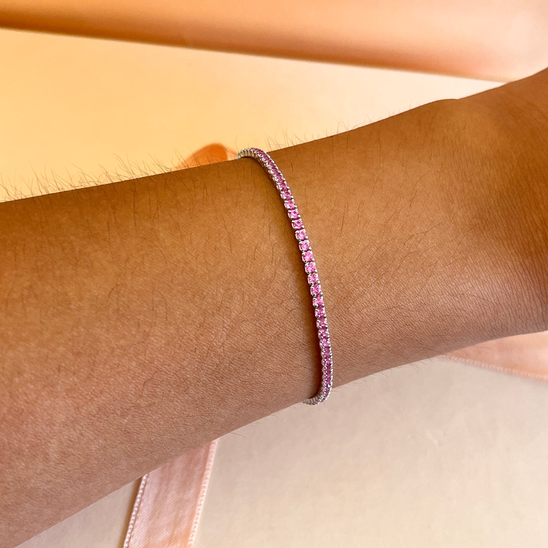 Pink zircone bracelet