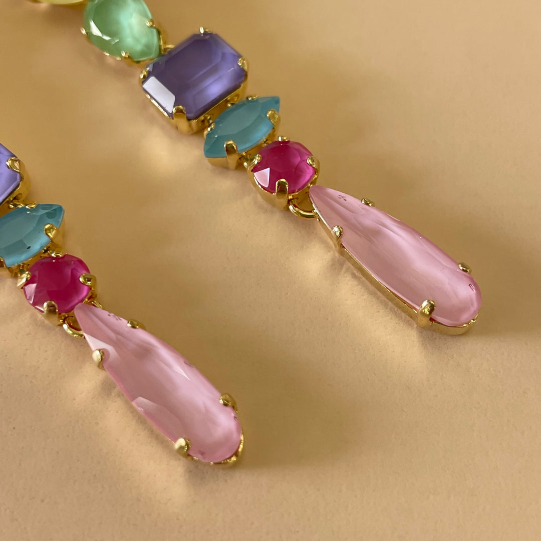 Multicolour Pastel swarovski crystals set