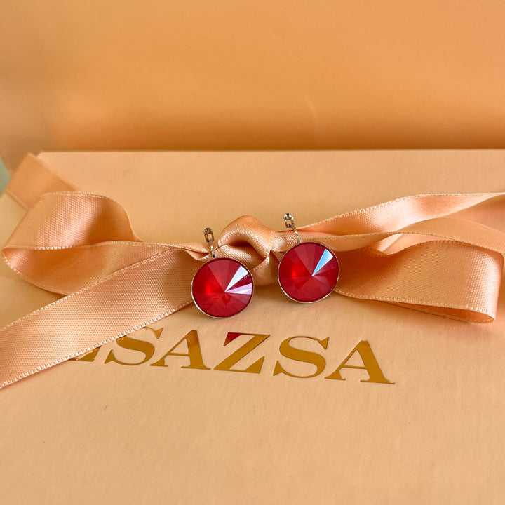 Red Swarovski crystals set