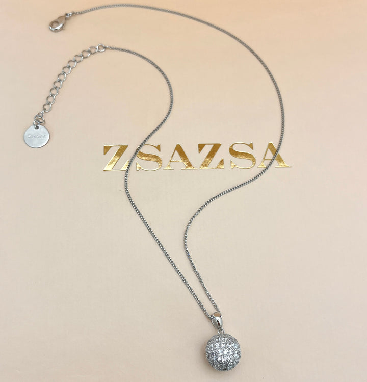 Silver zircone ball set