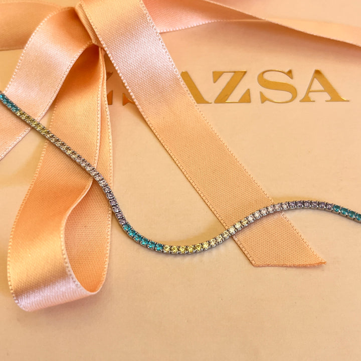 Pastel Multicolour zircone bracelet