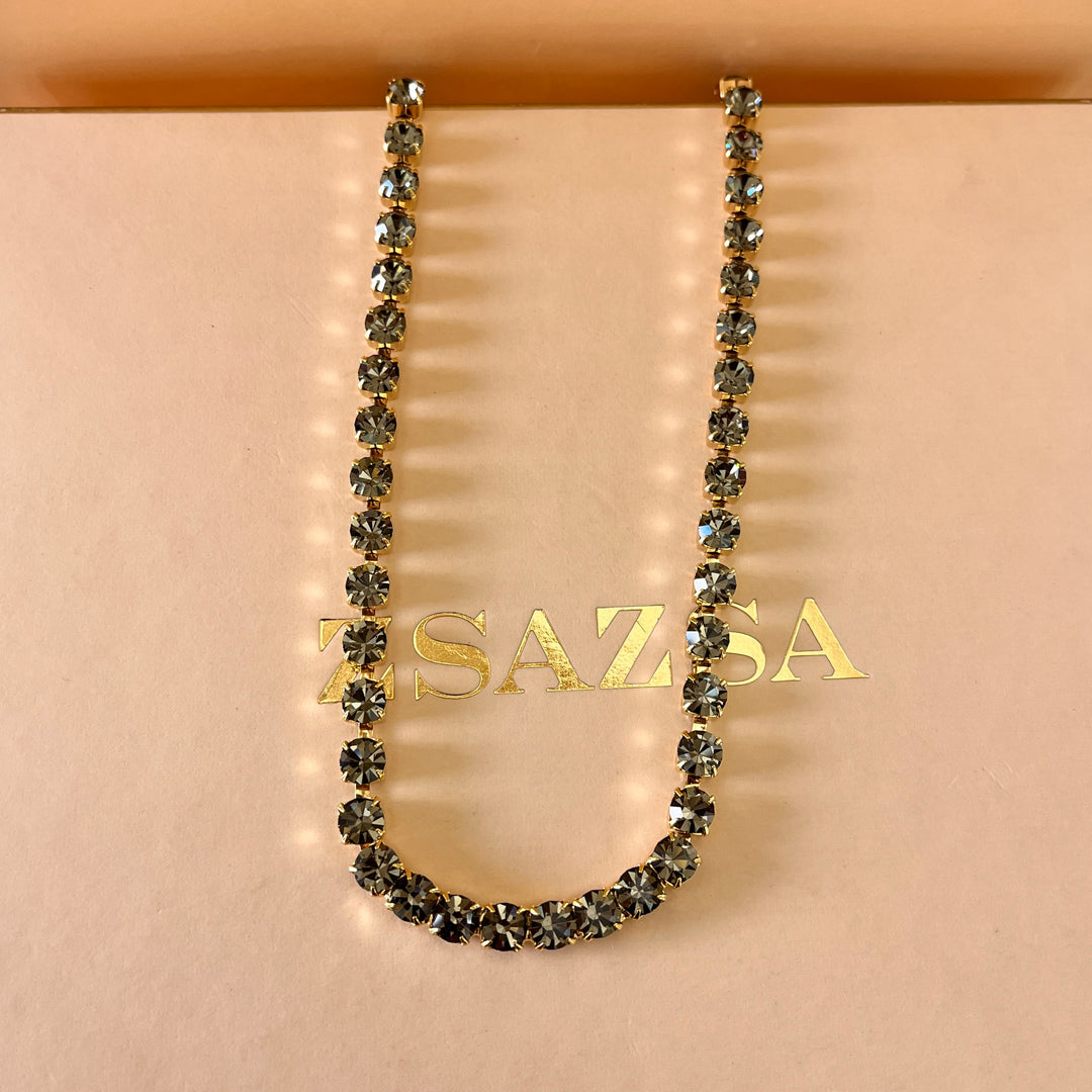 Grey Preciosa crystals set