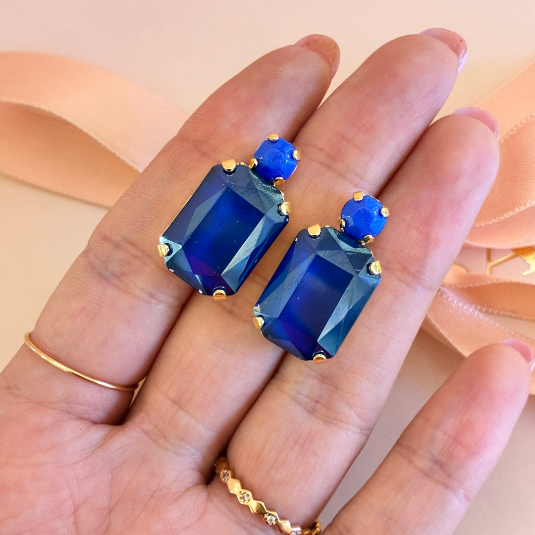 Royal blue Swarovski crystals set