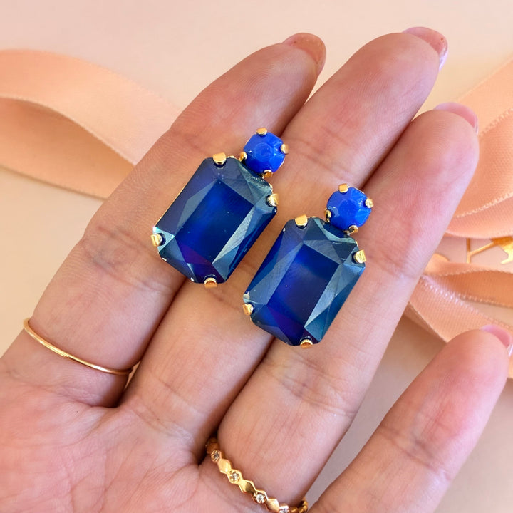 Royal blue Swarovski crystals set