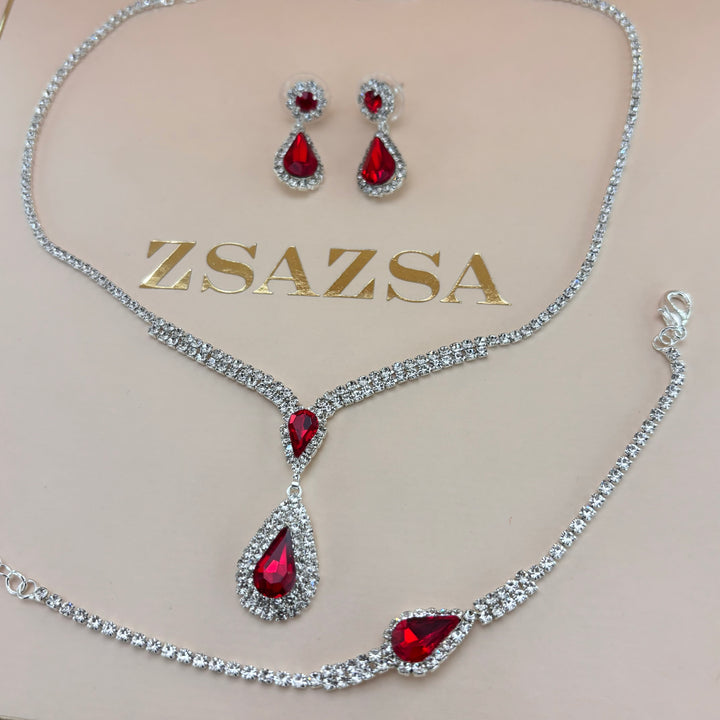 Rhinestone red set