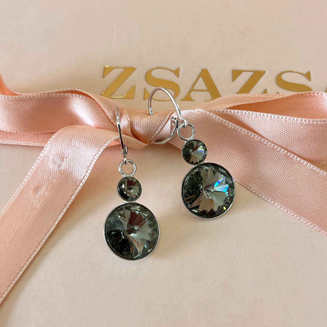 Grey Swarovski crystals set