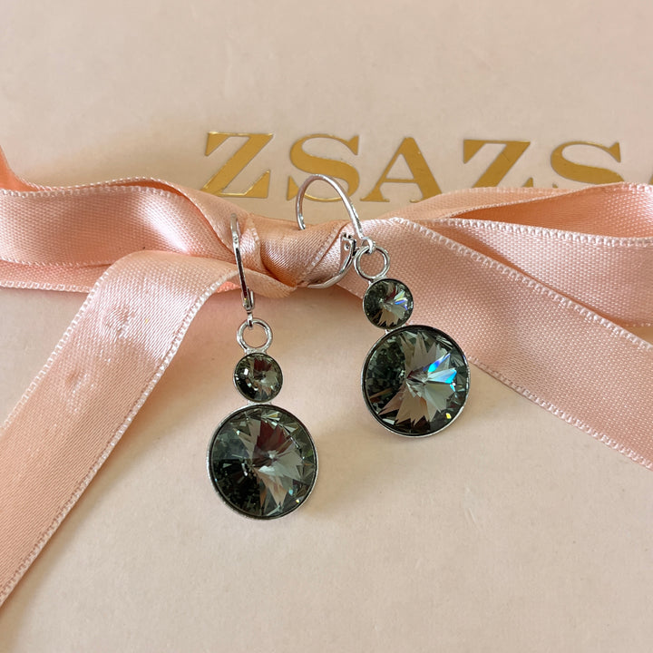 Grey Swarovski crystals set