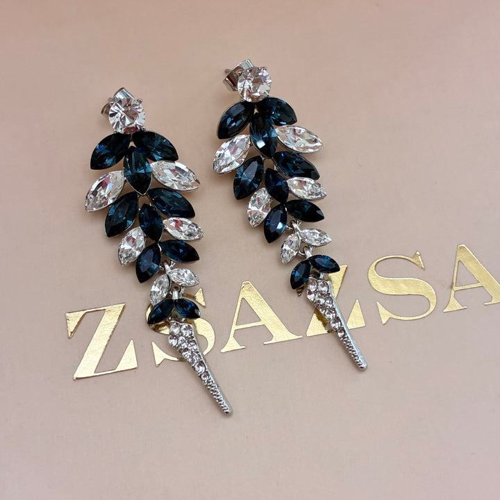 Marquise navy blue precios crystals set