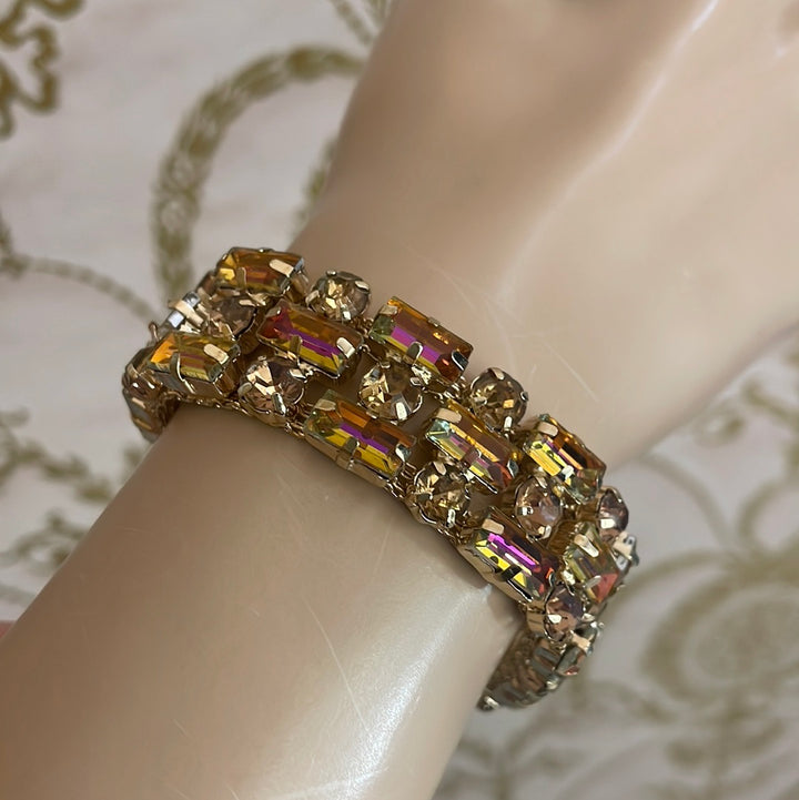 Bronze Rhinestone gold plated Bracelet