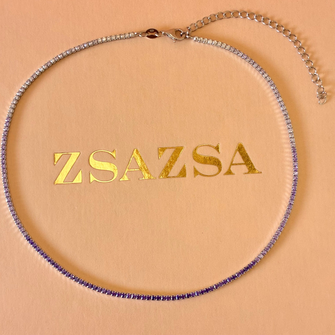 Purple Sterling silver set