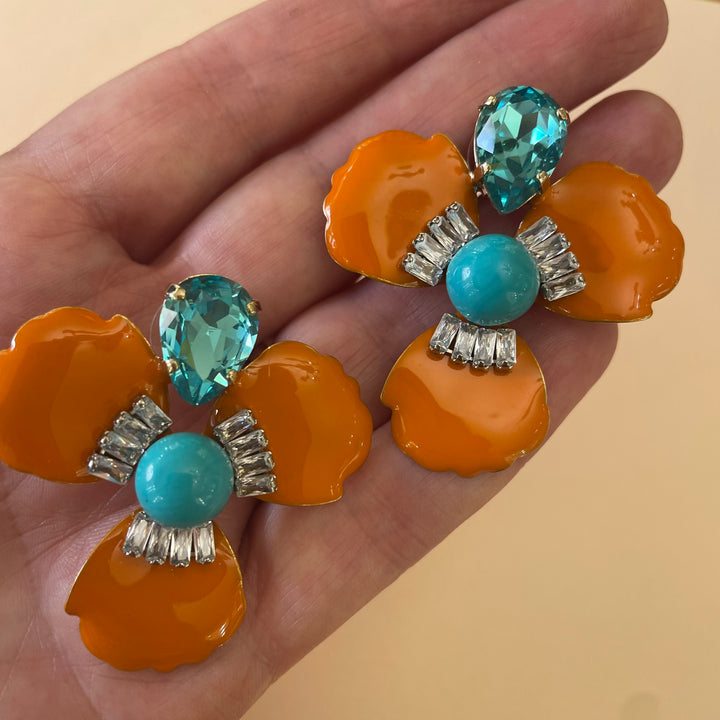 Summer Swarovski crystals earrings