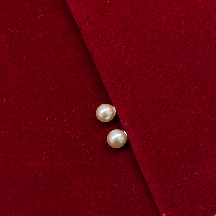 Cream & black silver Mallorca pearls set