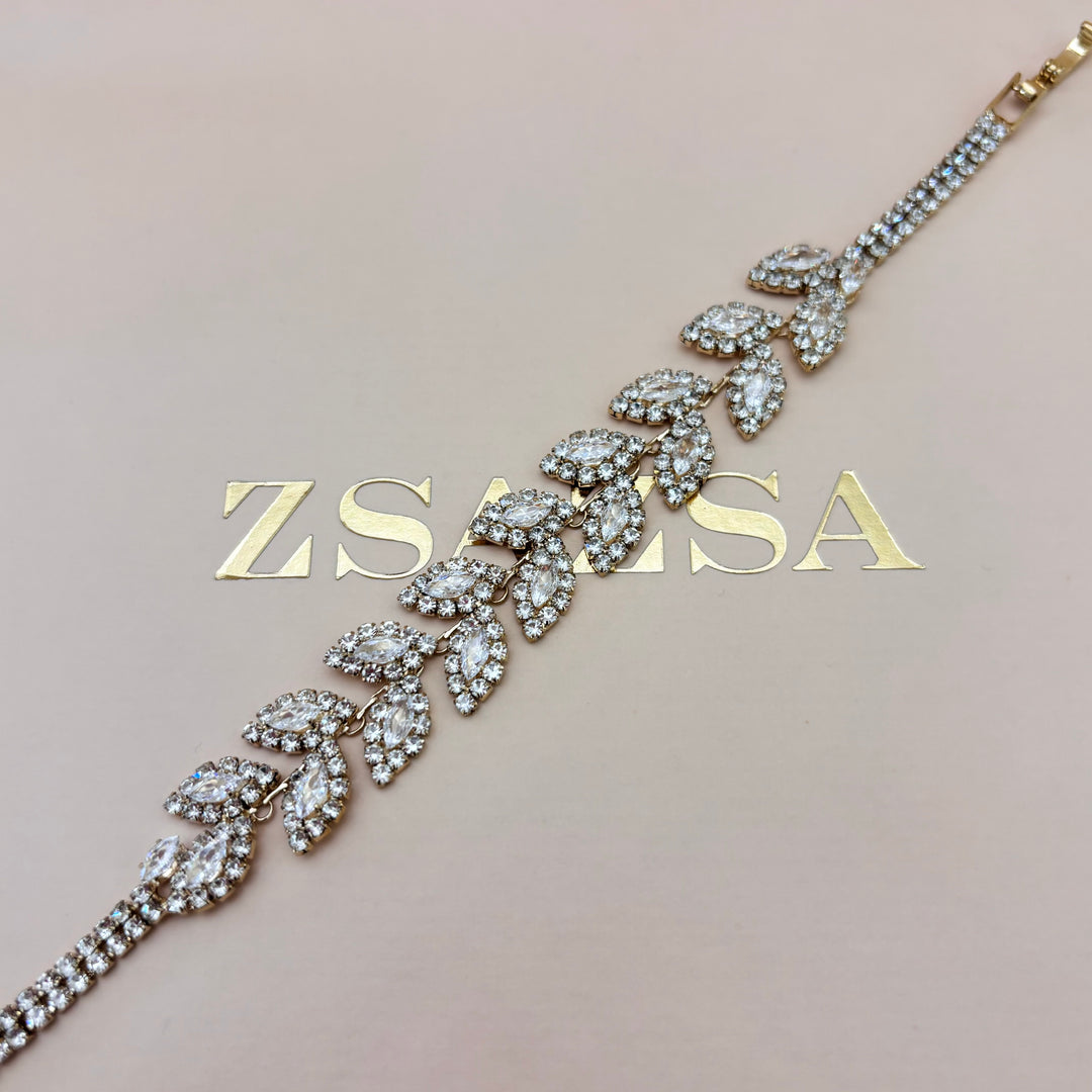 Marquise rhinestone bracelet