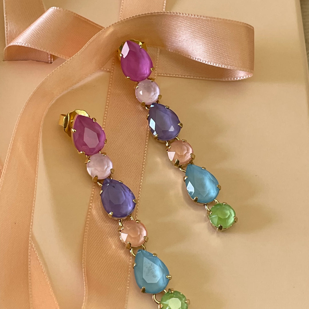 Multicolour Swarovski crystals Set