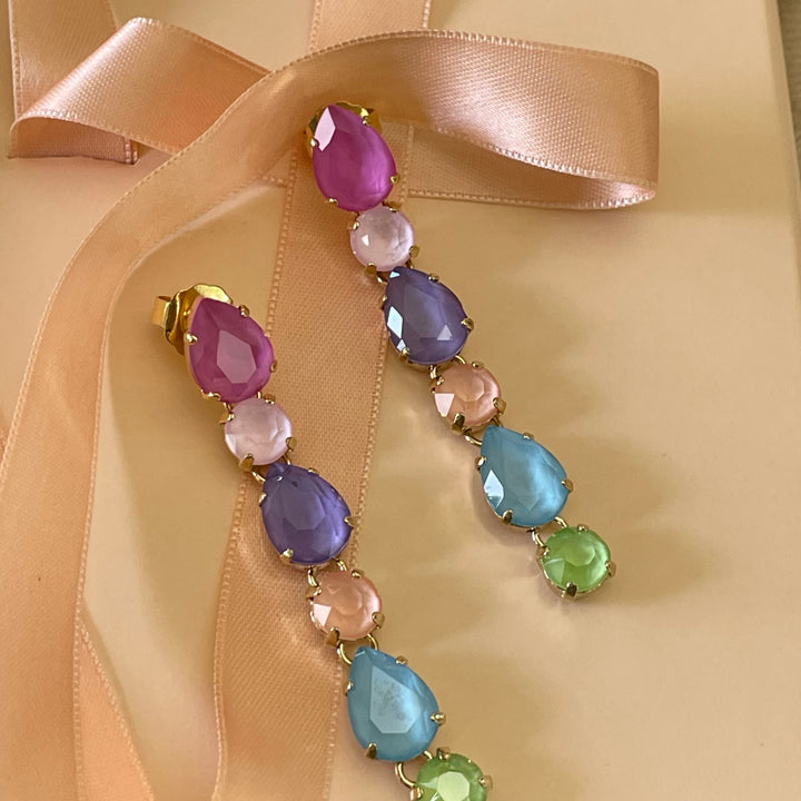 Multicolour Swarovski crystals Set