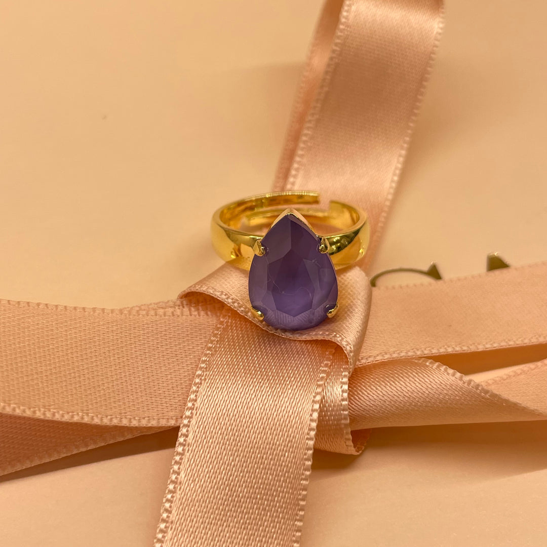 Teardrop Lilac Swarovski set