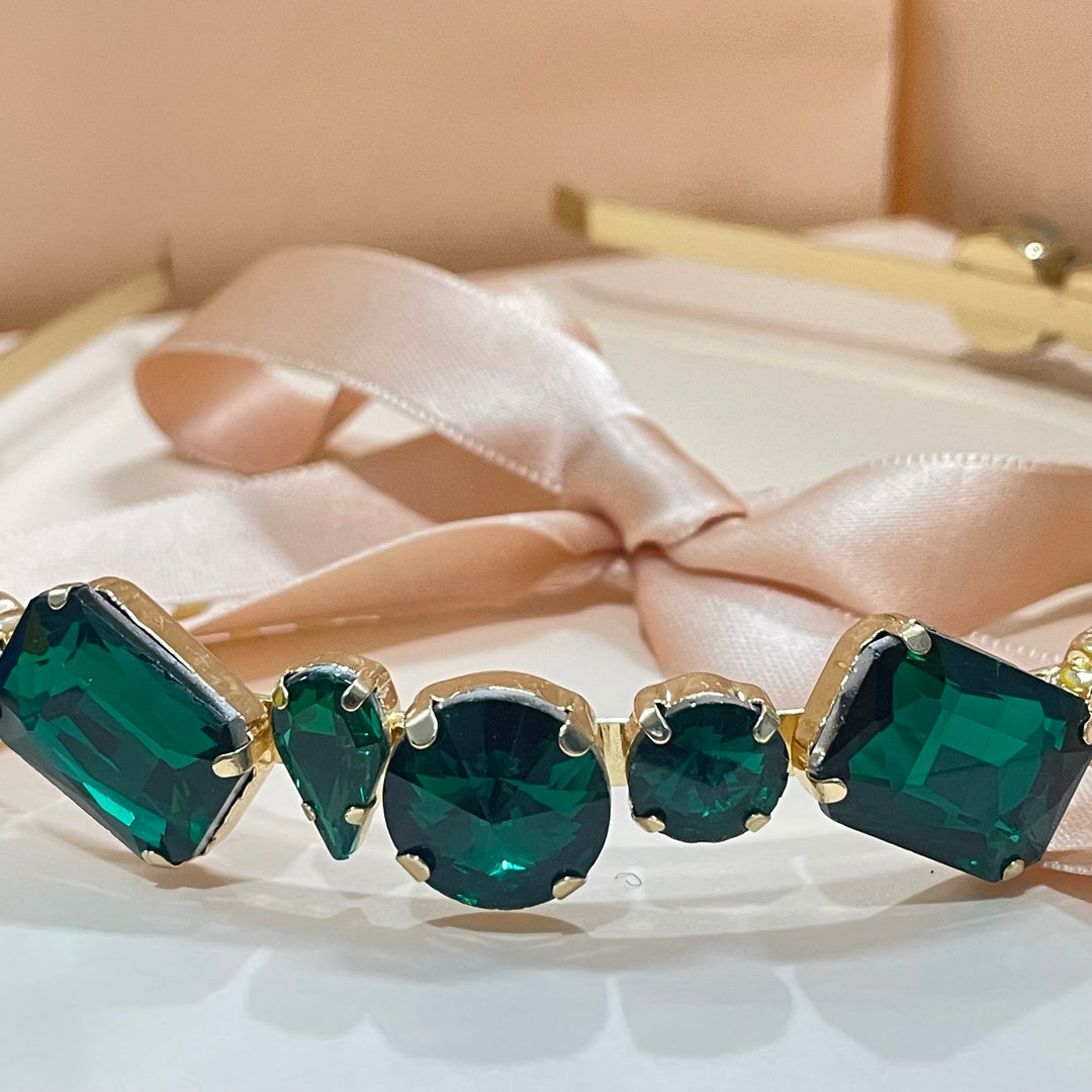 Mixed big stones headband