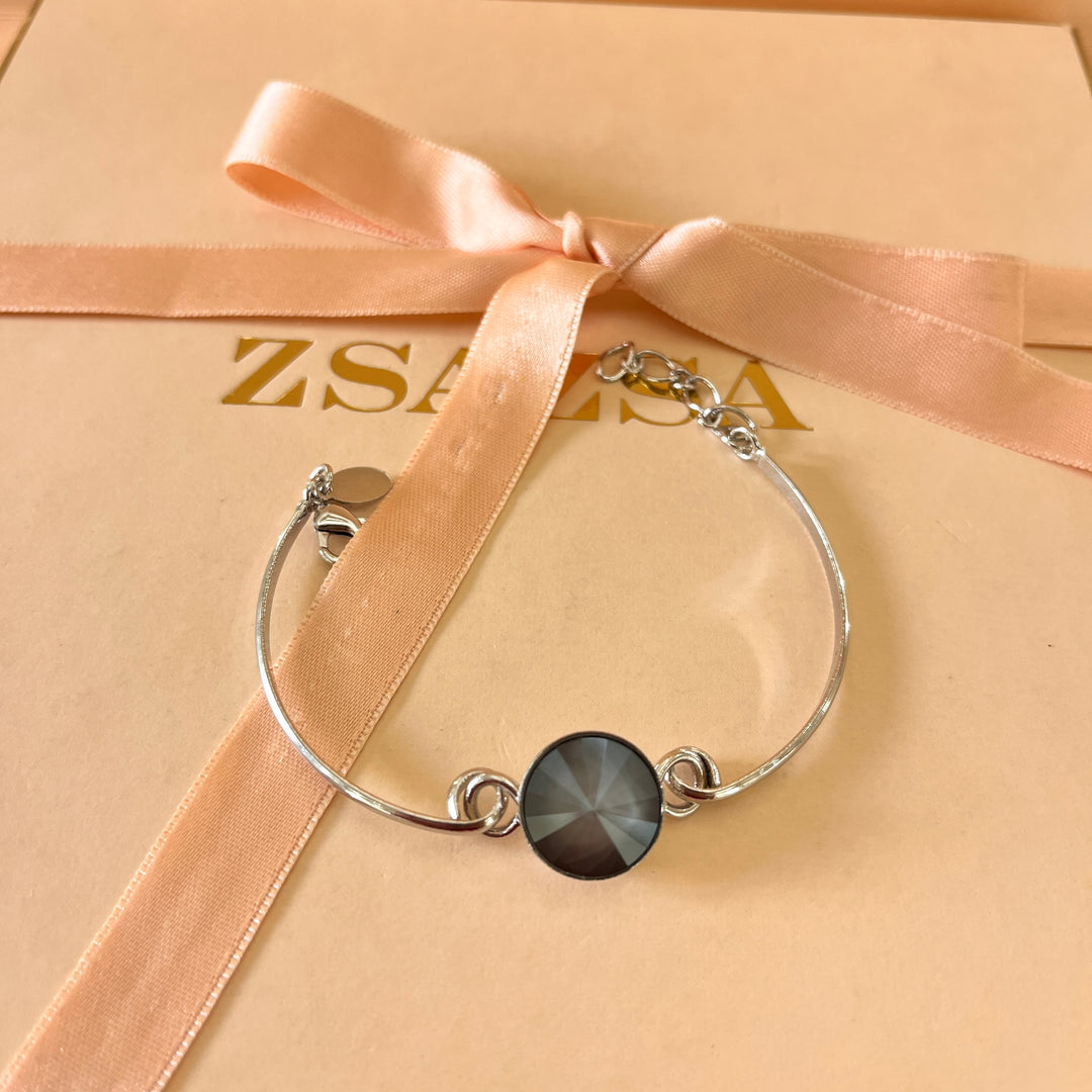 Grey Swarovski crystals set