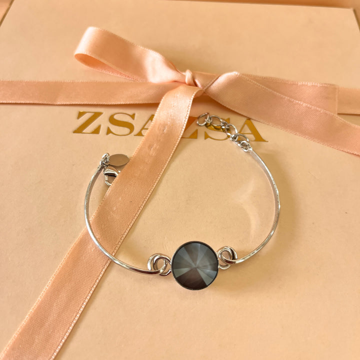 Grey Swarovski crystals set