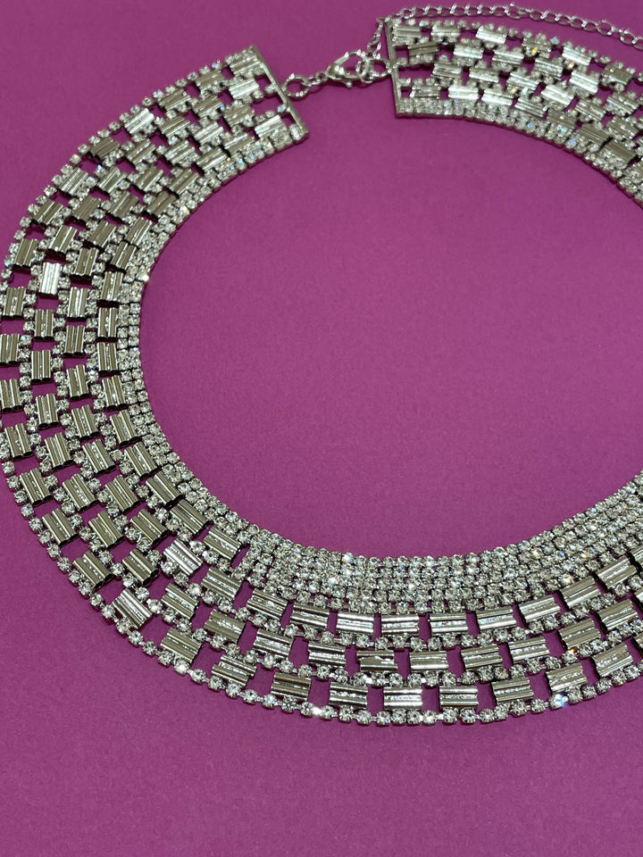 Rhinestone choker