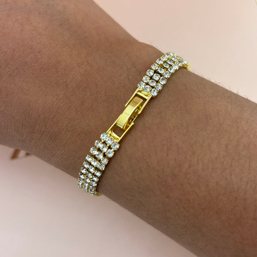 Gold 3 rows bracelet