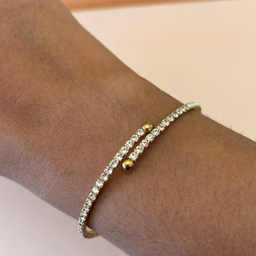 Dainty rhinestone bangle