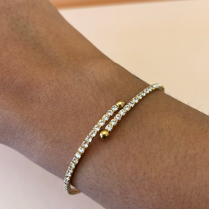 Dainty rhinestone bangle