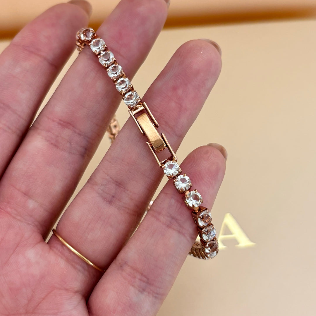 Rose gold Tennis bracelet