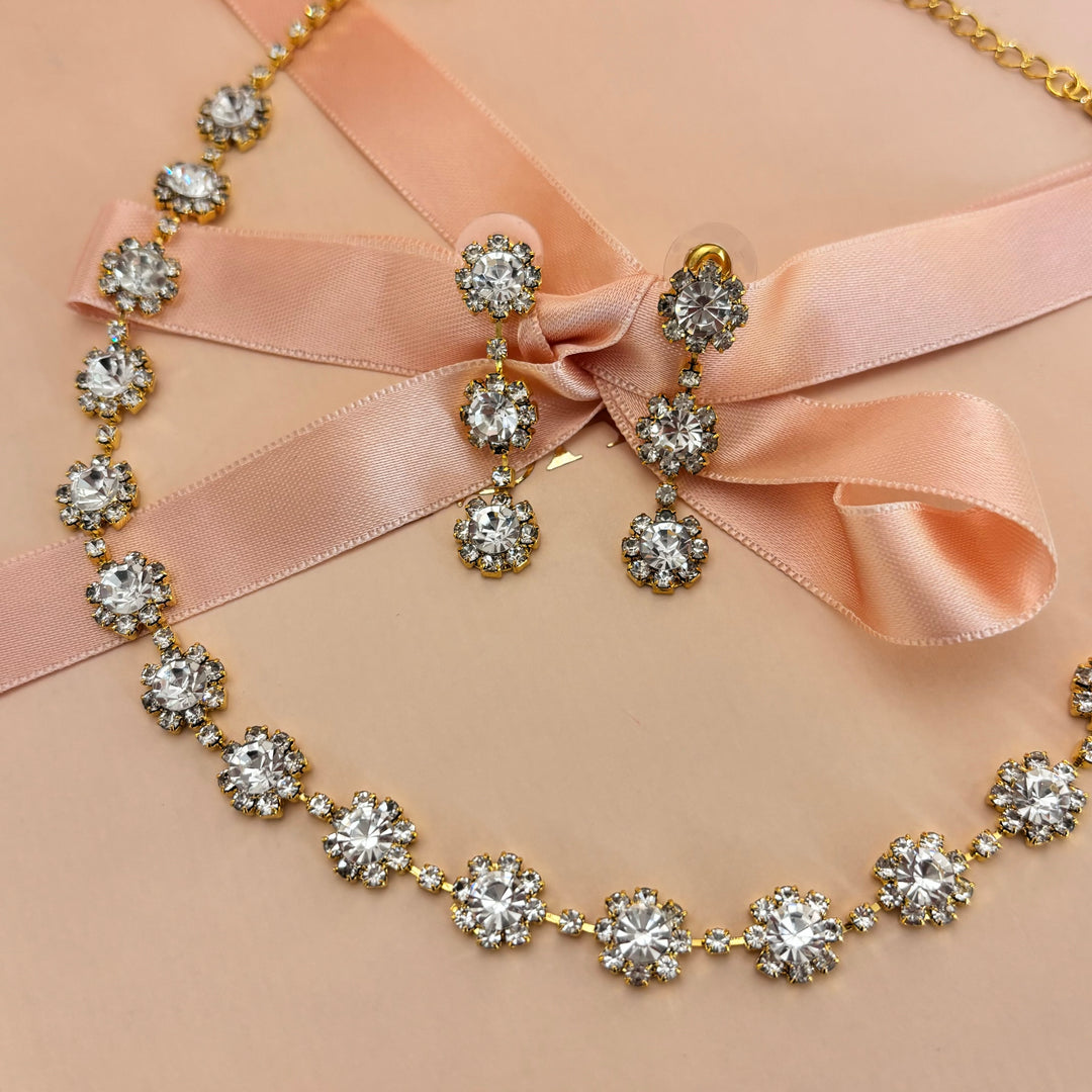 Flower rhinestone set