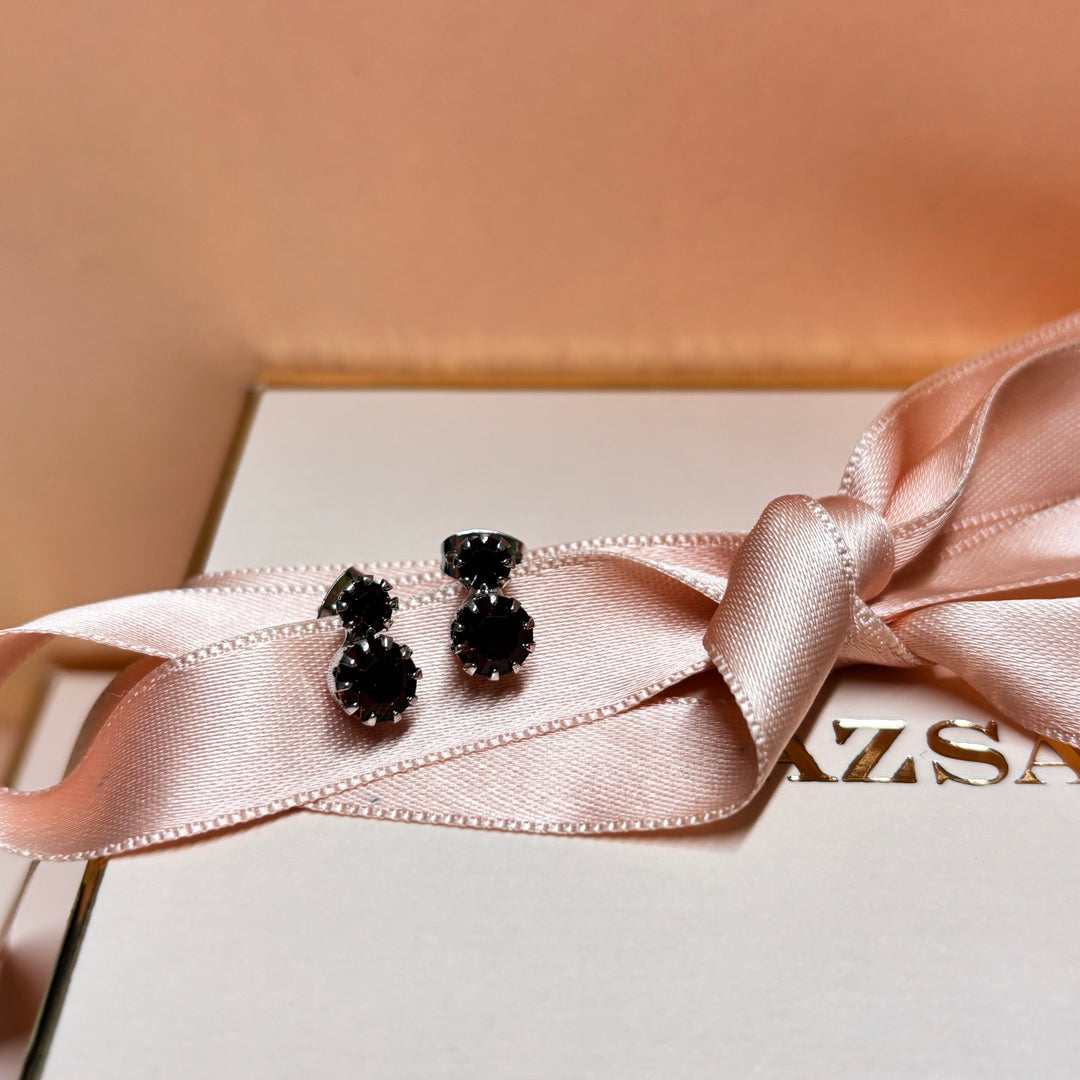 Casual brown earrings