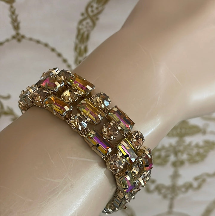 Bronze Rhinestone gold plated Bracelet