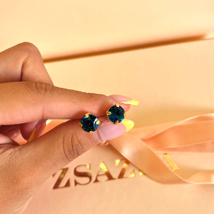 Verdemar preciosa crystals studs