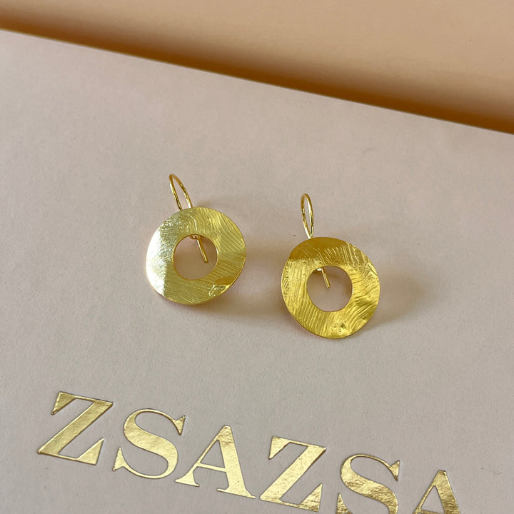 Round gold handmade set