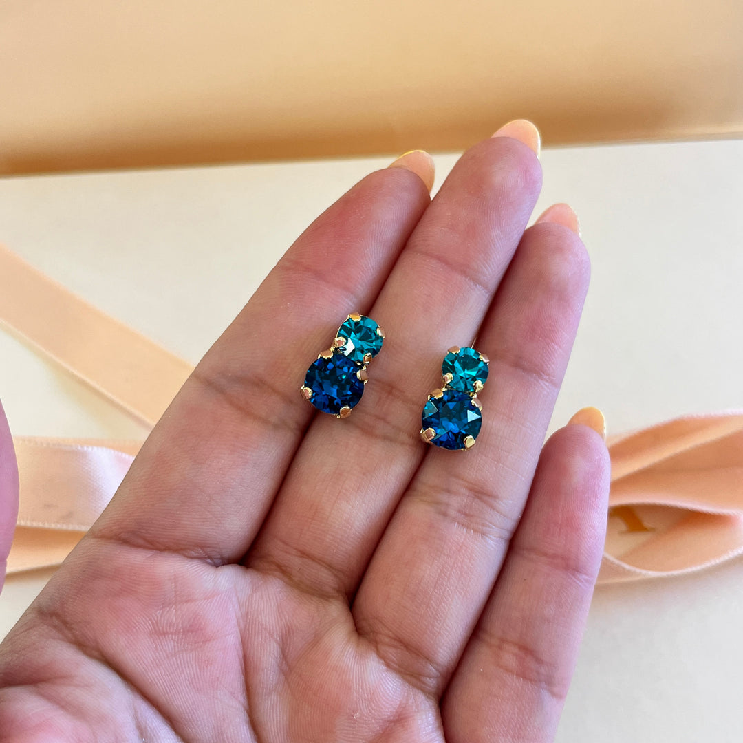 Verdemar preciosa crystals studs