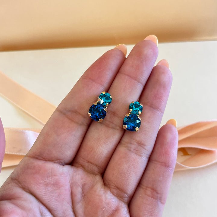 Verdemar preciosa crystals studs