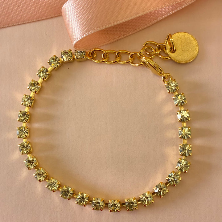 Mint Swarovski crystals bracelet