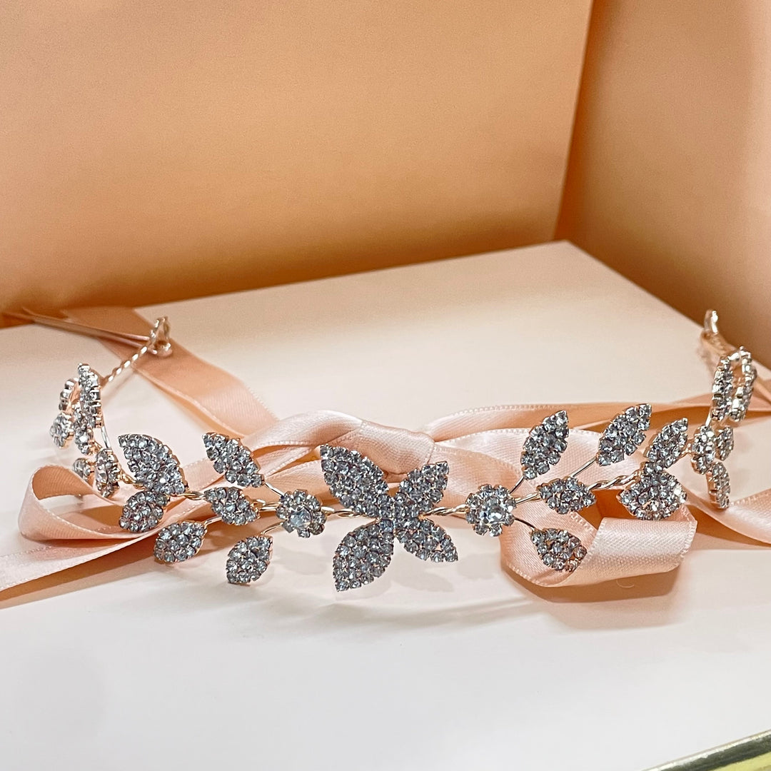 Rose gold Butterfly detail headpiece