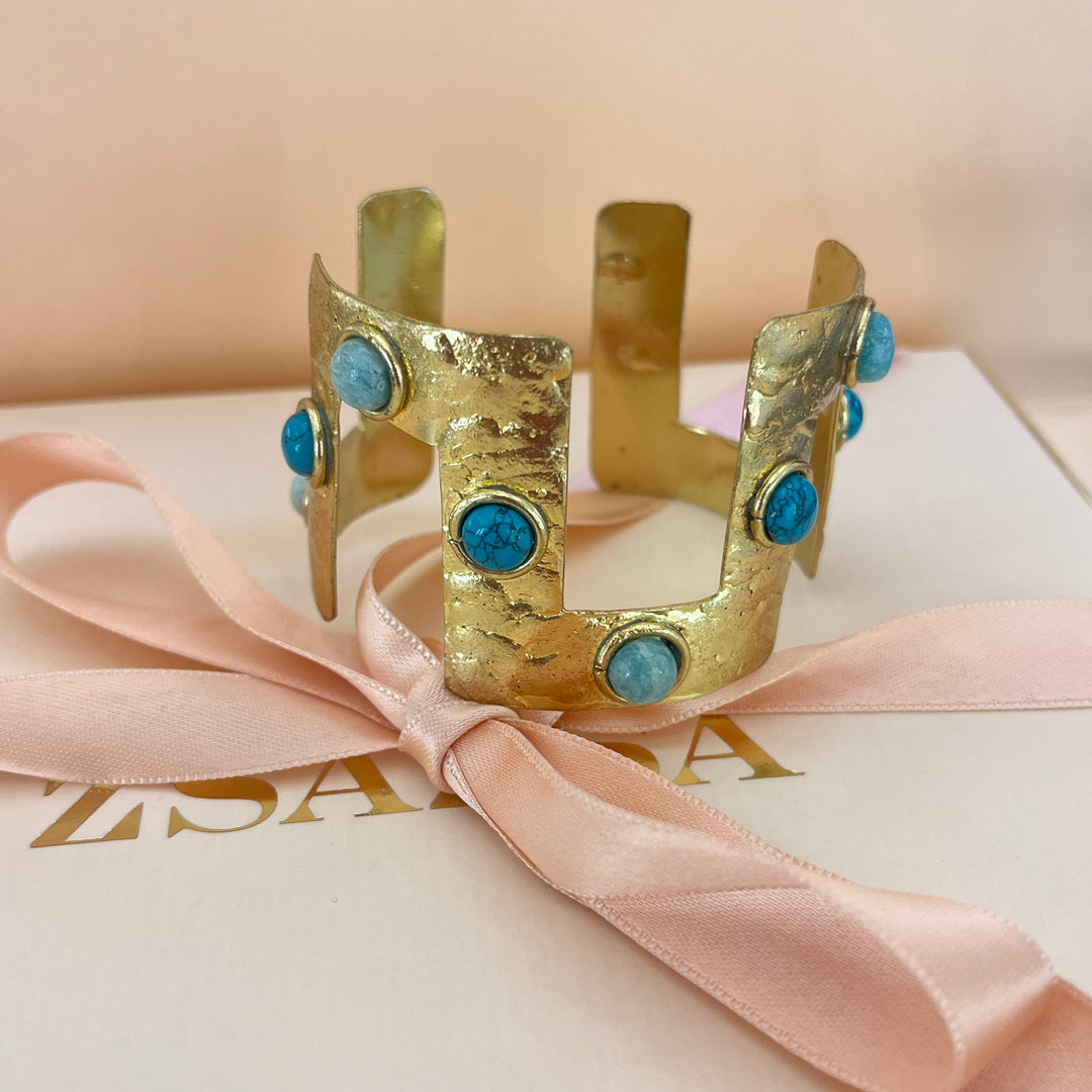 Turquoise & mint handmade set