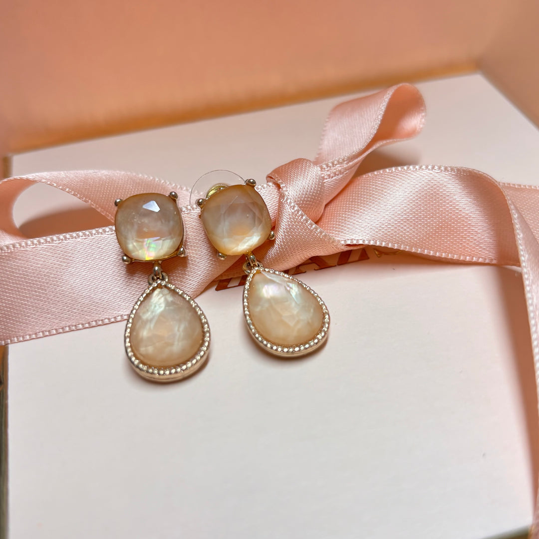 Beautiful peach earrings