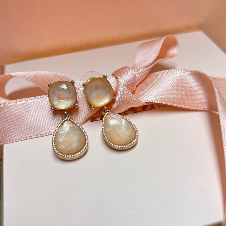 Beautiful peach earrings