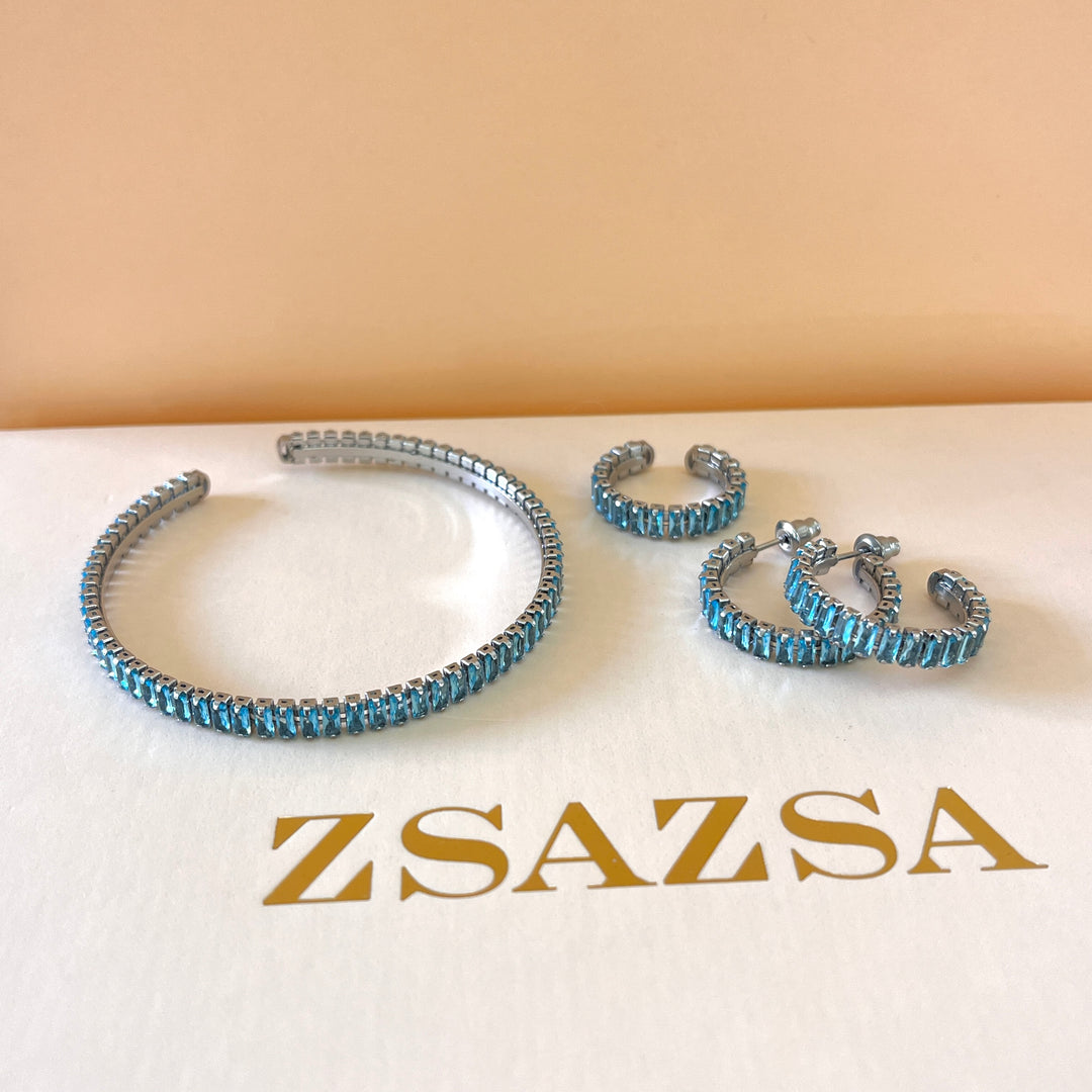 Turquoise zircone set