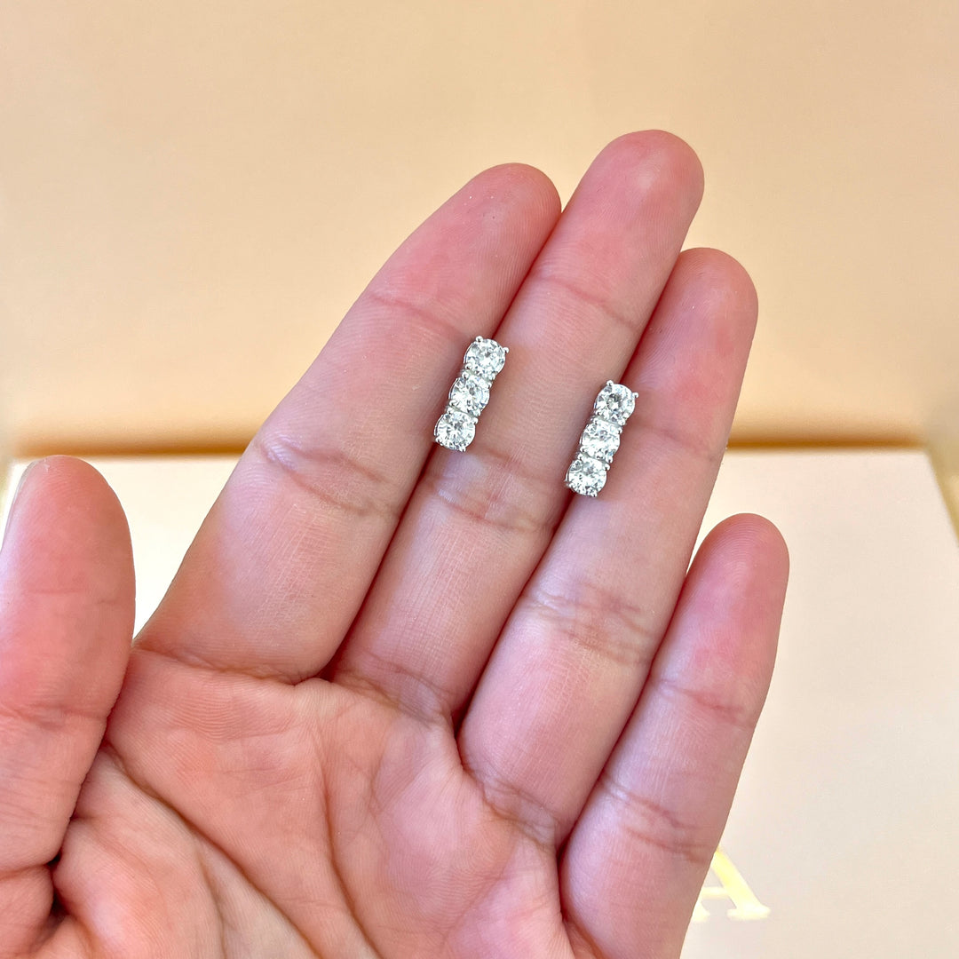 Silver trilogy zircone set