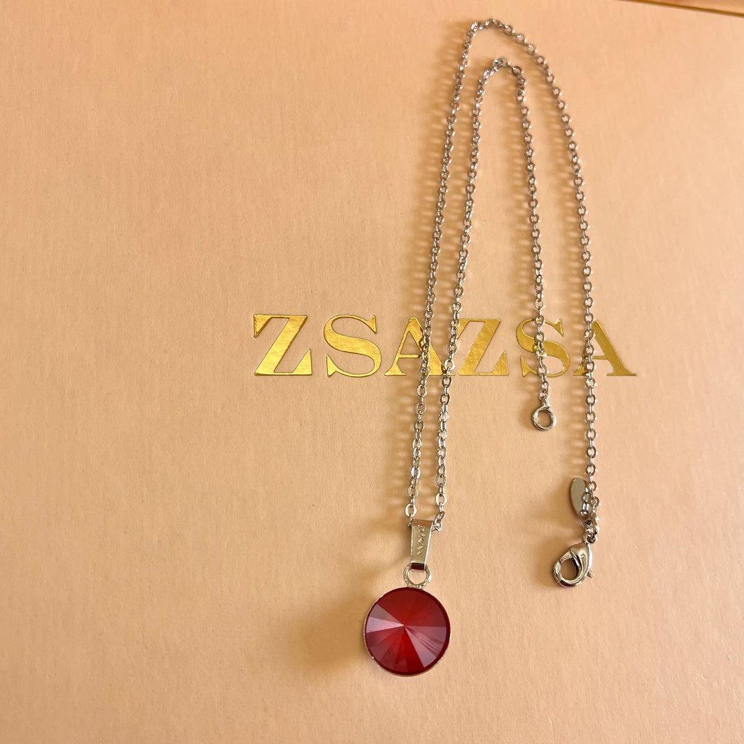 Red Swarovski crystals set