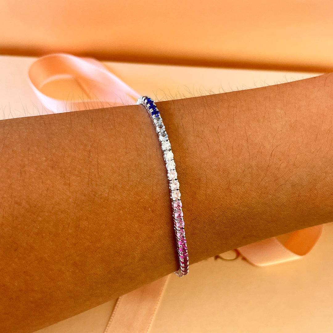 Multicolour zircone bracelet