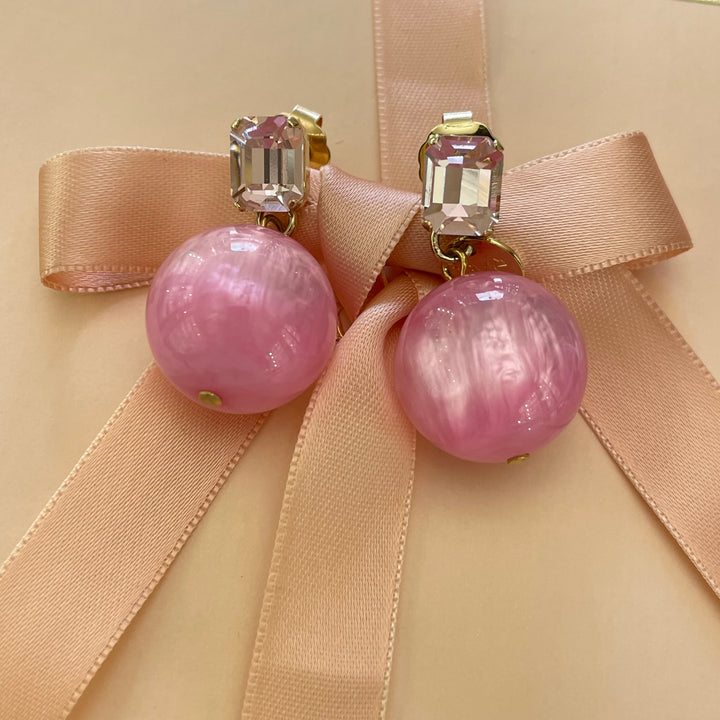 Pink Swarovski crystals set