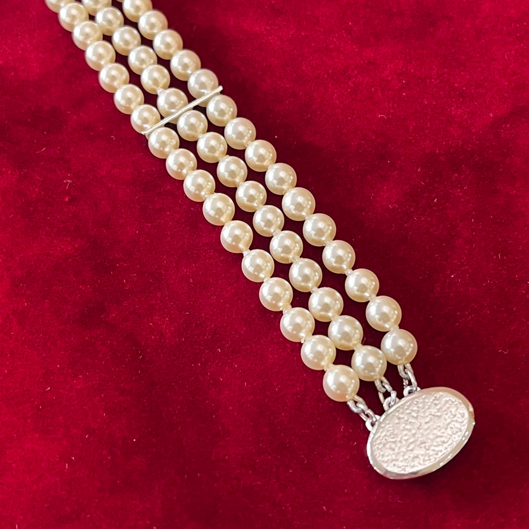 Cream Mallorca pearls bracelet
