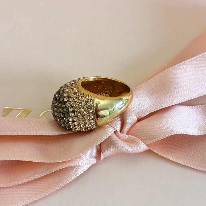 Bronze gold plated ring