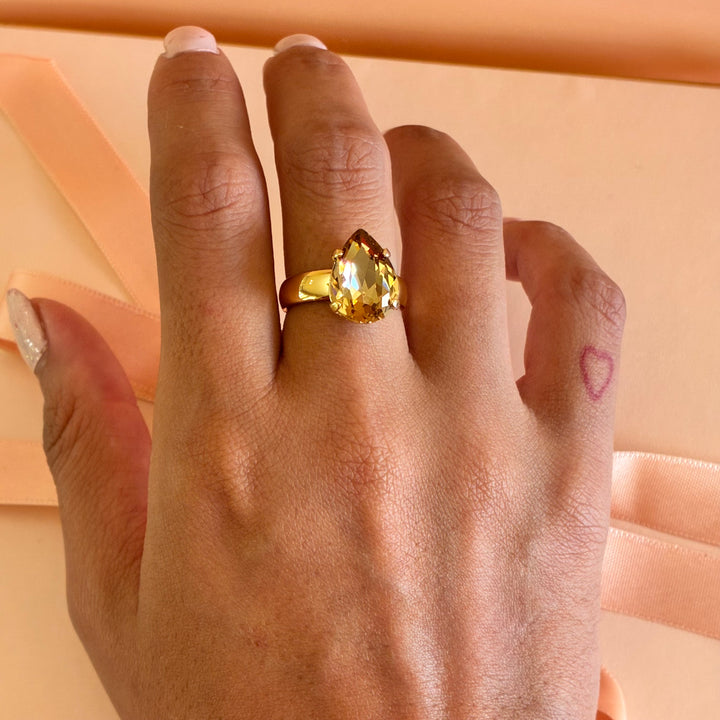 Bronze shades Swarovski crystals set